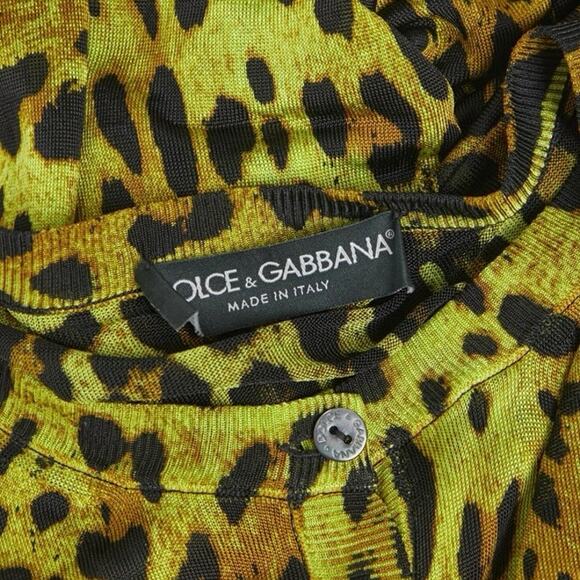 DOLCE & GABBANA Leopard Print Cardigan, MSRP $2000 - Picture 1 of 12